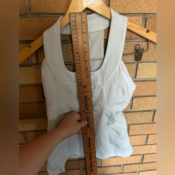 Lululemon Thick Strap Scoop Neck Halter Tank Top Light Blue Size Small - Picture 4 of 6